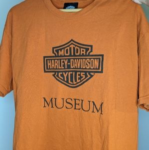 Harley-Davidson Motorcycle Museum Rare Orange Tee